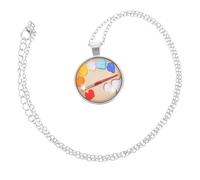 GALPADA Art Palette Pendant Necklace for Artists and Students Multifunctional Paint Palette Jewelry Charm with Fine Detailing Comfortable Smooth Texture Stylish Accessory for Various