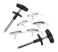 GALPADA Artificial Fishing Lures Hook Extractor Tool Metal and Plastic Construction 7pcs with Lifelike Small Fish Shape, Hand Protective Design to Prevent Fish for Outdoor Fishing