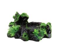 GALPADA Artificial Tree Root Hollow Reptile Shelter House Escape Hole Fish Tank Ornament for Aquatic Landscaping Safe Material Vividly Detailed Design for