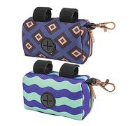 GALPADA Baby Diaper Trash Bag Dispenser Holder for Infant Newborns, Portable 2pcs (Lavender Pattern), Refillable Diaper Bag Organizer for Travel and Outdoor Use