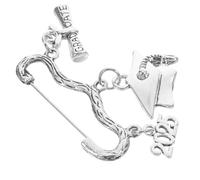 GALPADA Badge Zinc Season a Alloy Silver Graduation 2025 Pin Featuring a Unique or Cap Design Versatile Use Resistant to Fading Item Decoration Bachelor's Personal