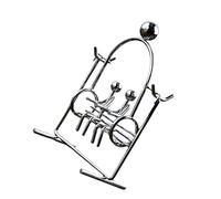 GALPADA Balance Ball Tumbler Ornament Kinetic Iron Art Swing Figurine for Home Office Desk Decor Dynamic Physics Pendulum Science Educational Gift for Adults and Students
