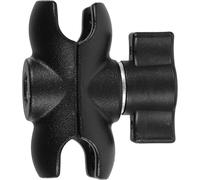 GALPADA Ball Head Connecting Rod Mount for 25mm Heads, Aluminum Clamp | Black Plastic and Alloy Build, Fast Installation, Vibration-resistant Hold, for Action Cameras and Riding