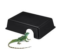 GALPADA Ball Python Snake Reptile Hide Box with Simulation Cave Shelter and Aquarium Ornament Craft for Reptile Pets