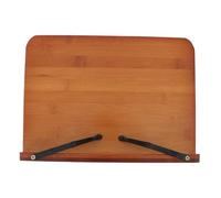 GALPADA Bamboo Reading Rack Desktop Book Stand Multi Functional Music Score Holder Lightweight Portable Tabletop Shelf for Students and Home Use