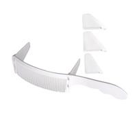 GALPADA Barber Haircut Comb Set with Adjustable Curved Positioning Guides White Styling Comb for Men Precise Strand Positioning for Accurate Hair Cutting and Fading Professional Salon Tool