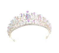 GALPADA Baroque Rhinestone Bridal Crown Wedding Tiara Crystal Headband for Bride Pageant Vintage Style Bridal Headpiece