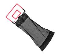 GALPADA Basketball Hoop Hanging Mesh Laundry Basket with Zipper Door Organizer for Bathroom Dorm Bedroom Storage Space-Saving Laundry Hamper in Red