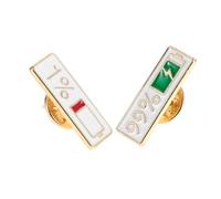 GALPADA Battery Social Brooch Pins 2Pcs Metal Lapel Accessories with 1% and 99% Power Symbols, Designed for Shirts, Scarves, Hats, Bags, and Everyday Use