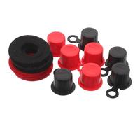 GALPADA Battery Terminal Protector Washer Kit with Colored Felt Covers, Anti-corrosion Fiber Felt Shims for Car and Boat Battery Terminals, 4 Pairs Set for Electrical System Random Color
