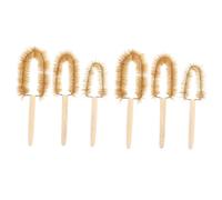 GALPADA Beaker Cleaning Brush Set Hand Fatigue 6pcs Bottle Cleaning with Synthetic Material Handles, No Dead Angle Scrubbing for Labs for Chemical and Physical Experiment Equipment