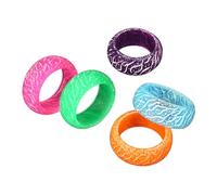 GALPADA Beautiful Resin Ring for Women Cool Night Light Blue Crackle Design, Lightweight and Comfortable Skin Touch, for Party and Daily Life Fashion Accessory