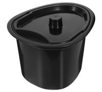 GALPADA Bedpan Chamber Pot with Lid Portable Potty Bucket 10.2 X 7.9 X 6.3 Plastic Urine Pot for Elderly Pregnant Women at Home