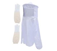 GALPADA Beekeeping Suit with Ventilated Hat and Long Protective Gloves Breathable Work Clothes for Full Bee Protection for Beekeepers and Apiary Tasks