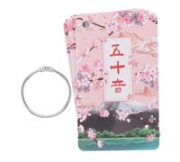 GALPADA Beginner Japanese Flashcards for Portable Ring-bound Hiragana Katakana Learning Tool Self-study Language Cards for Vocabulary Building and Pronunciation Practice