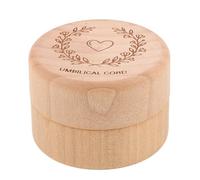 GALPADA Beige Wooden Keepsake Box for Newborn Umbilical Cord with Secure Storage and Splinterfree Finish Decorative Memory Organizer for Nursery Dresser or Bedside Table