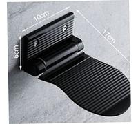 GALPADA Black Bathroom Foot Rest Pedal Made of Premium Aviation Aluminum Slip Shower Foot Step Aid for Shaving and Balancing Suitable for Tub Hallway and Bathroom Use