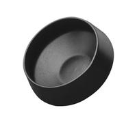 GALPADA Black Ceramic Flowerpot Small Japanese Zen Style Floral Arrangement Plate with Sword Pin Holder Decorative Planter for Home Indoor Gardening