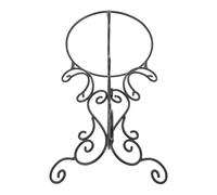 GALPADA Black Iron Gazing Ball Holder for Garden and Balcony, Metal Crystal Sphere Stand with Stability in Conditions and Easy Maintenance, Elegant Artistic Birdbath Bowl Support