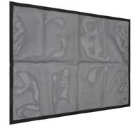 GALPADA Black Mesh Fireplace Screen Panel Made of Pvc with Rust-inhibiting Enamel, Simple Elegant Design Fire Screen Curtain to Prevent Sparks and Hot Ashes Spilling, Suitable for Doorways