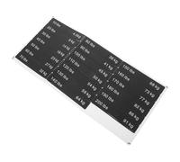 GALPADA Black Weight Tag Stickers Self-Adhesive for Gym Equipment Strength Machines and Cable Systems Multipurpose Gym Use 10-200Lb Incremental by 10Lb