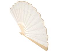 GALPADA Blank Folding Hand Fan for Made of Khaki Paper, for Calligraphy Practice and Drawing, Portable Handmade Craft Fan Suitable for Interactive Writing and Art Activities