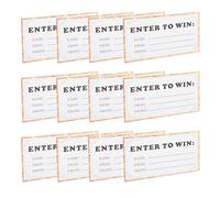 GALPADA Blank Raffle Tickets 50Pcs Entry Cards with Fields for Name Email and Phone Number Suitable for Fundraisers Vendor Booths and Community Events