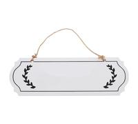 GALPADA Blank Wooden Sign with Jute Rope, Minimalist DIY Wood Plaque for Creative Expressions and Restaurant Use, Unfinished White Wooden Door Sign with Timeless Look