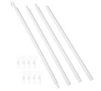 GALPADA Blind Stick Curtain Pull Wand: Drapery Rods Drapery Pull Rod Curtain Stick White Pp Kitchen Counter Storage Dining Table Service Workshop Bench Layout, 11 PCS