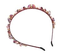 GALPADA Bling Crystal Bridal Headband with Sparkling Baroque Design Comfortable Fit Wedding Hair Hoop Versatile Romantic Hair Accessories for Bridal Party Celebrations and Elegant