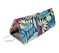 GALPADA Blue Canvas Hamster Hammock and Hanging Tunnel for Small Animals, Suitable as A Pet Bed and Private Place for Chinchillas and Hamsters in Rooms, Functional Swing Design