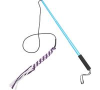 GALPADA Blue Extendable Flirt Pole for Dogs and Puppies Interactive Play | Aluminium Alloy, Nylon and Cotton Rope, Easy to Pack, Indoor Play, Park Exercise Random Color