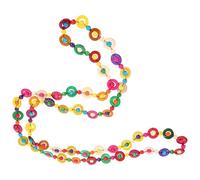 GALPADA Boho Beaded Necklace with Coconut Shell, 150Cm Length, Retro Handmade Jewelry for Women Suitable for Beach Parties and Casual Wear