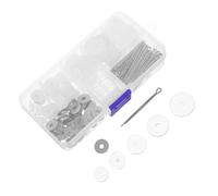 GALPADA Box of 50 Acrylic Rotatable Doll Joints 10 Compartments DIY Doll Making Supplies Skeleton Connectors Safe Craft Accessories for Action Figures