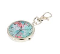GALPADA Boy Girl Digital Pocket Watch with Flamingo Design Reliable Exam Timepiece for Boy Girl Elderly Modern Hanging Style for Students Nurses