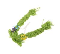 GALPADA Braided Yarn Pet Wig for Cats and Small Dogs with Secure Clip-on and Washable Design, Novelty Pigtail Hairpiece for Halloween, Birthday, and Carnival Costume Accessories