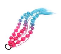GALPADA Braiding Hair Rainbow Bubble Ponytail Extensions with Comfortable Synthetic Material for Boys and Crazy Hair Day and Festival Accessories