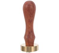 GALPADA Brass Ice Cube Stamp with Wooden Handle Heart Design Ice Carving Tool for Whiskey and Mojito Cocktails at Home Bar Parties 1.26 Inch