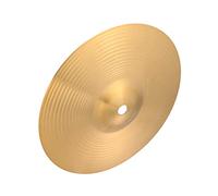 GALPADA Brass in Suitable for and Finish Professional for Beginners Golden Cymbal Hi-hat Set with Strong Resistance to Hit Versatile Use, Drum Players Percussion Instruments