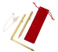 GALPADA Brass Retractable Dowsing Rod Portable Pen Shaped Divining Rods with Pendulum for Feng Shui Water Detection Treasure Hunting and Lost Item Search