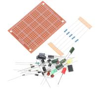 GALPADA Breadboard Circuit Kit with Wires LED Resistors and Plugin Training Board for Beginner Soldering Practice Electronics Hobbyists Stem Learning Projects and DIY Experimentation