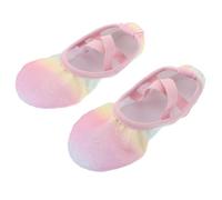 GALPADA Breathable Ballet Dance Shoes for Soft Flexible Soles Anti-Slip Dance Flats for Ballet Gymnastics Yoga Training Comfortable Fit Encouraging Natural Movement and Balance