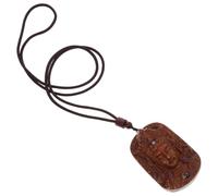 GALPADA Brown Wooden Religious Pendant for Women Featuring Fine Workmanship and Traditional Chinese Buddhist Statue Design, for DIY Small Pendant and Keychain DIY Use, Sturdy and Not Easy