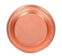 GALPADA Buddhist Copper Water Offering Bowl for Meditation and Tibetan Worship Large Multipurpose Sacred Pooja Tray for Home Decor Yoga and Spiritual Rituals