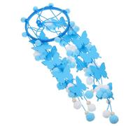 GALPADA Butterfly Crib Mobile for Baby Girl Nursery Hanging Felt Ball Pendant Blue Decorative Ornament for Bedroom and Living Room