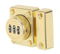 GALPADA Cabinet Door Code Locks Household Cabinet Combination Lock Golden
