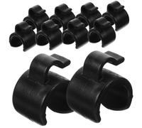 GALPADA Cable Clips Wire Diameter 25mm Plastic 20pcs Black Easy to Install Cable Holders for Microphone Stand and Tripod during Recording and Outdoor Use