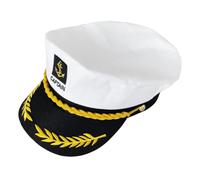 GALPADA Captain Hat for Sailor Hat Breathable Lightweight Costume Accessory for Dress Up Cosplay Summer Fun for Various Age Groups