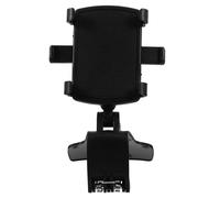 GALPADA Car Phone Holder for Dashboard and Rearview Mirror, Multifunctional Abs Phone Cradle with Excellent Support and Safe Driving, Universal Clip Mount for Car Navigation, Black