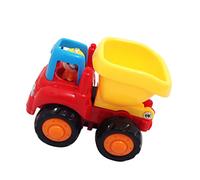 GALPADA Car Pull Back Dump Truck Light Green Engineering Van Model for Early Learning Inertia Car for Boys and for Curious